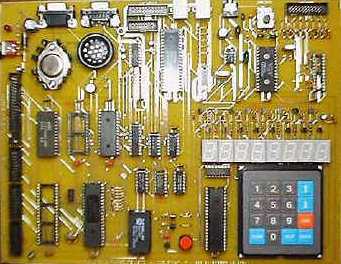 [photo: the BASIC-52 explorer PC board]