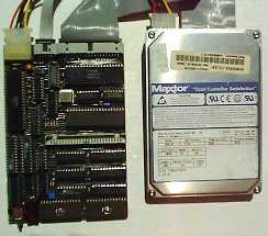 SBC6120 next to a standard 3.5" IDE drive